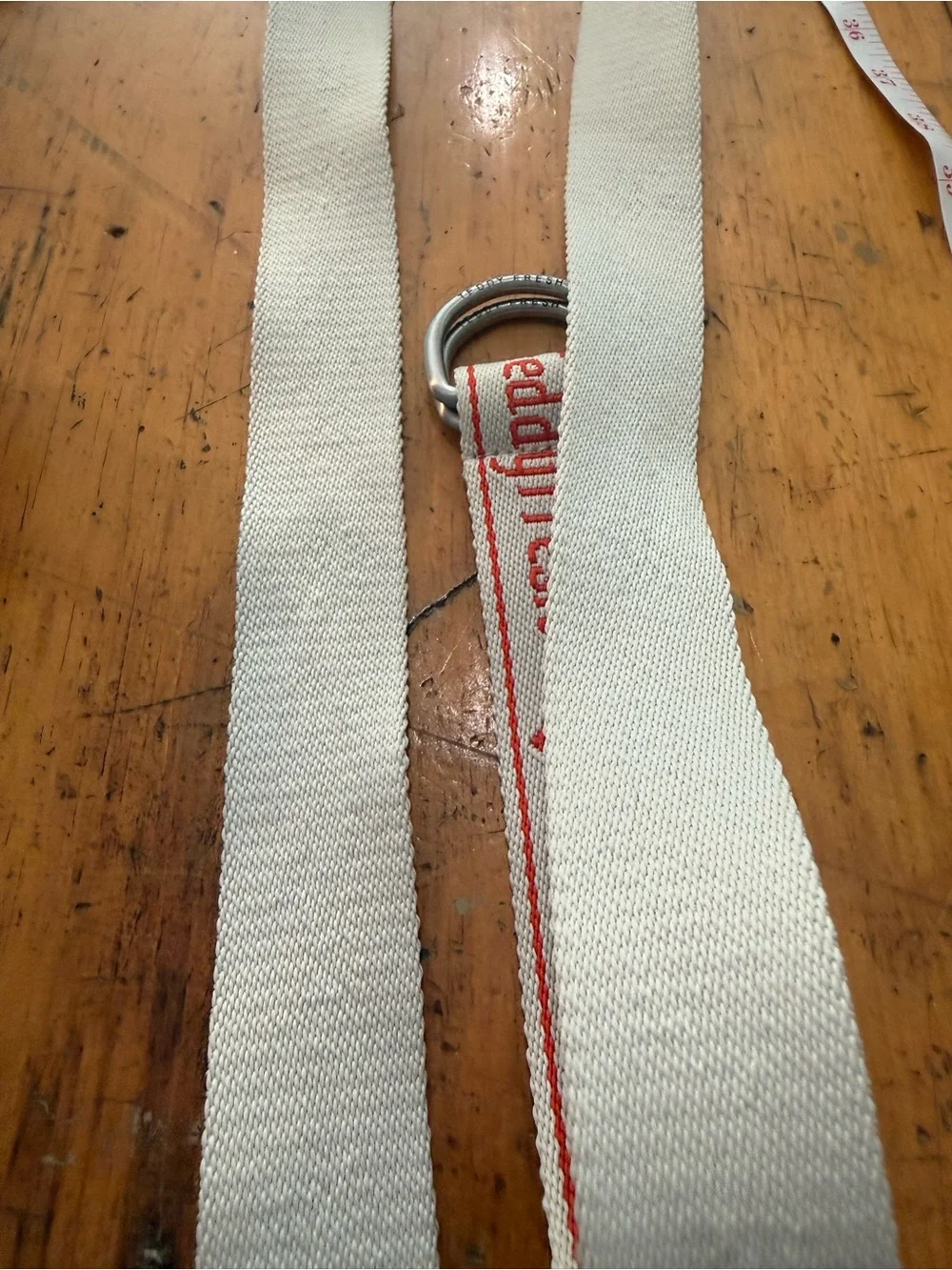 Care Bears TeddyFresh Logo Woven Strap in Cream and Red Rare